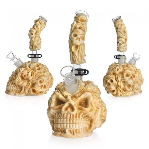 Стеклянный бонг Skull Classic