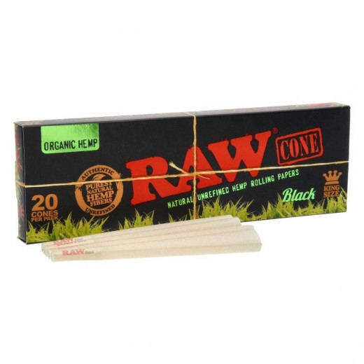Конуси RAW Black Organic KS Hemp Конуси RAW Black Organic KS Hemp