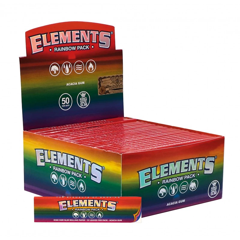Папір для самокруток Elements Rainbow King Size