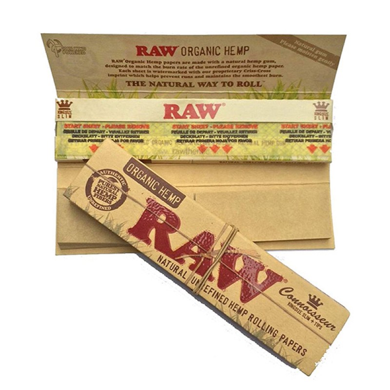 Папір для самокруток RAW Organic Connoisseur King Size Hemp
